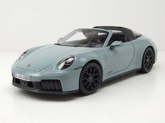 Maisto Porsche 911 992.2 Targa 4 GTS Hybrid 2025 Grey 1:18 Modell