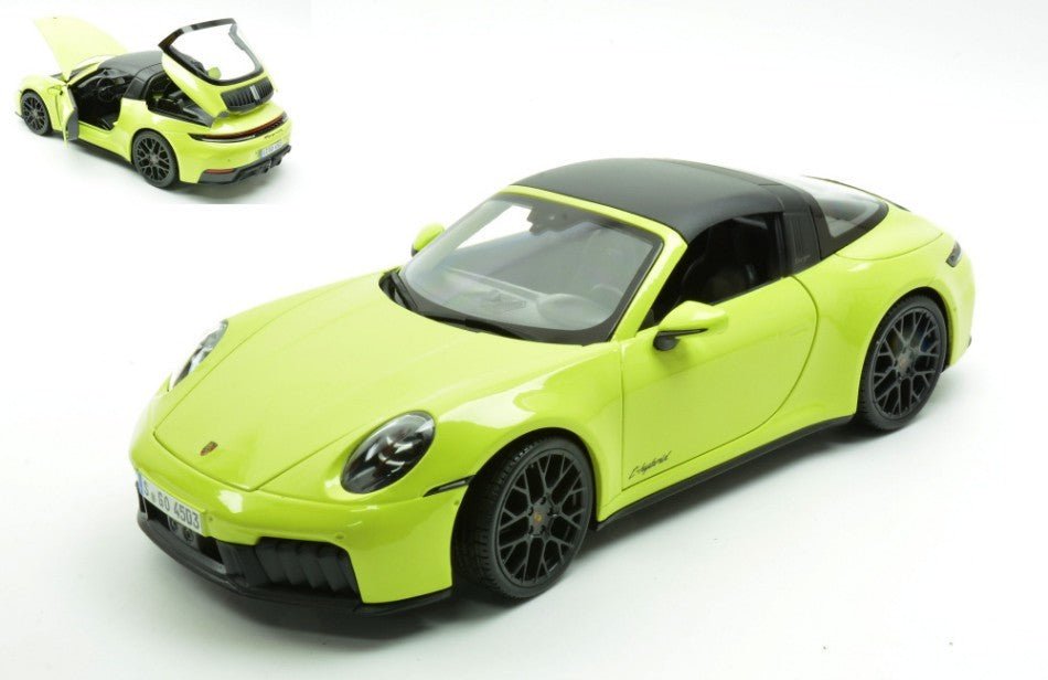 Maisto Porsche 911 992.2 Targa 4 GTS Hybrid 2025 Yellow 1:18 Modell