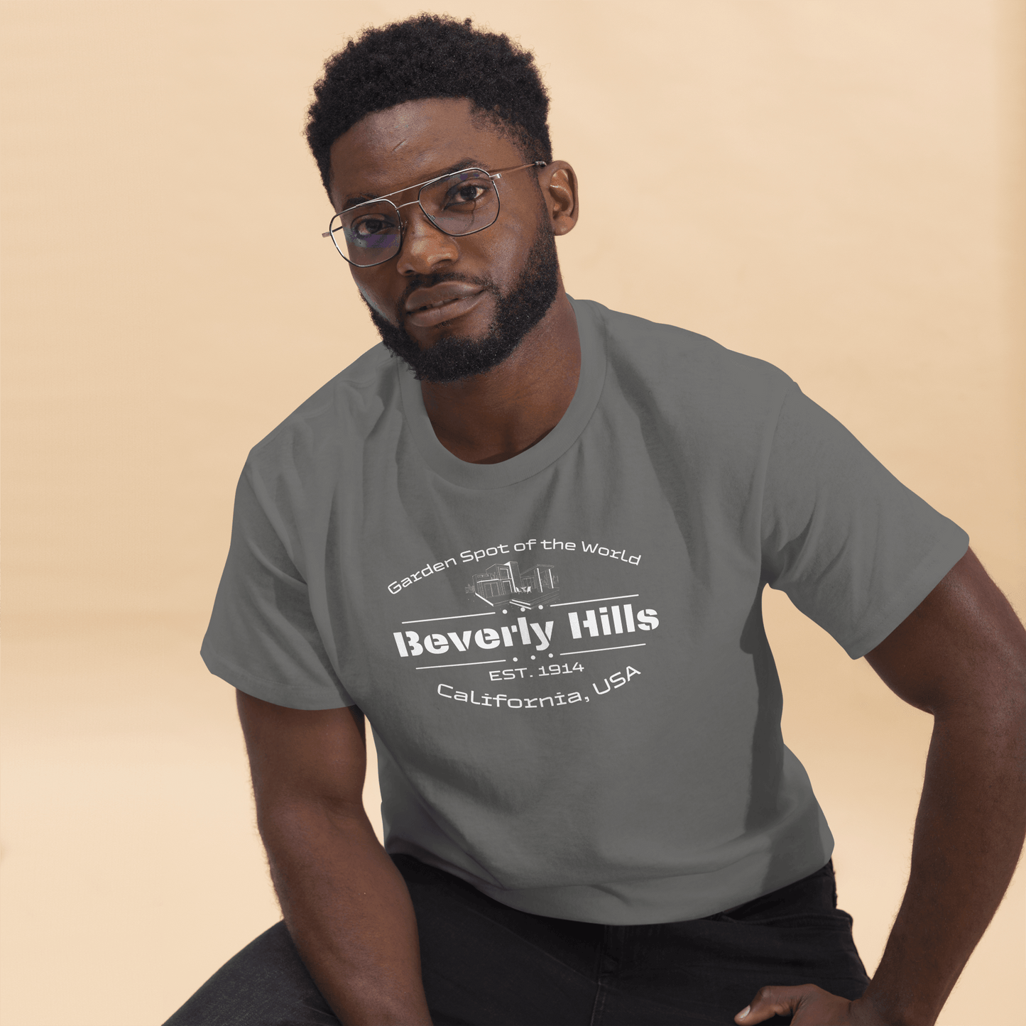 Klassisches Herren T-Shirt "Beverly Hills"