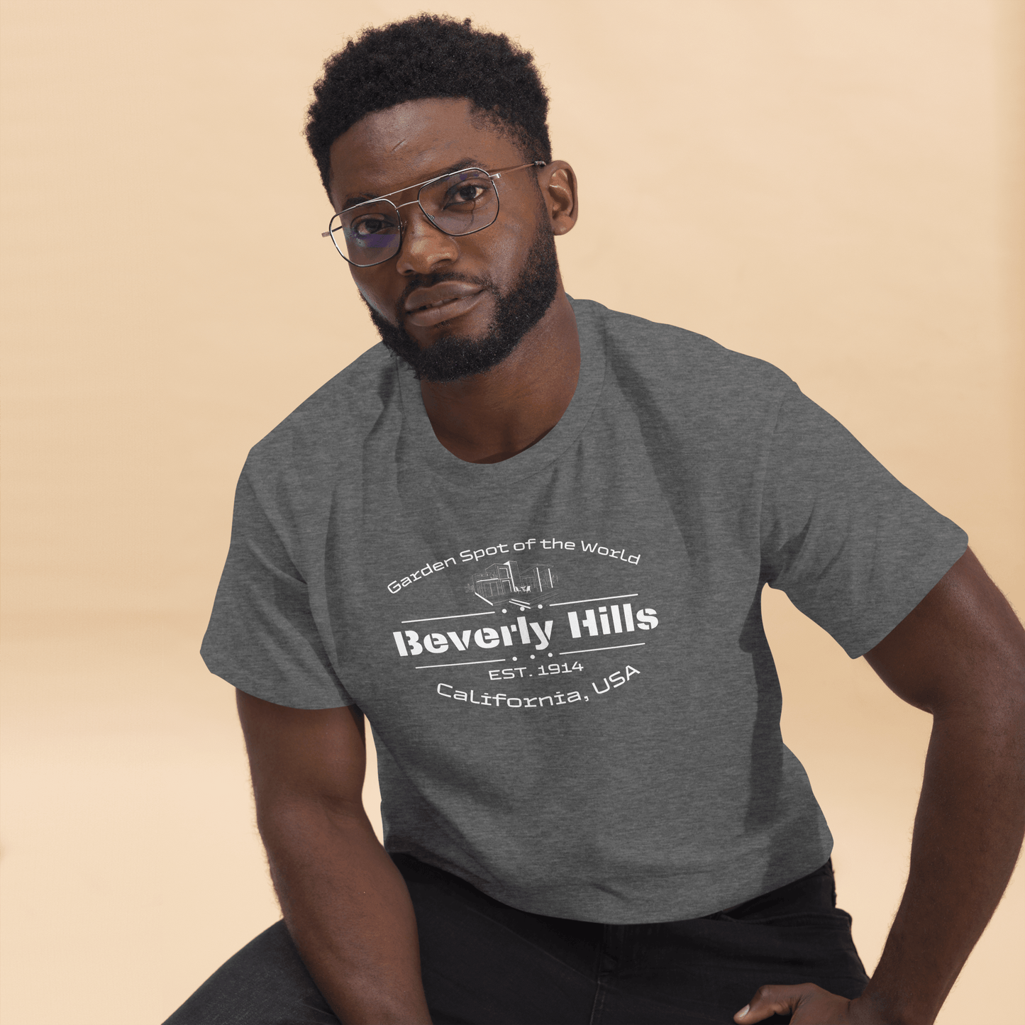 Klassisches Herren T-Shirt "Beverly Hills"