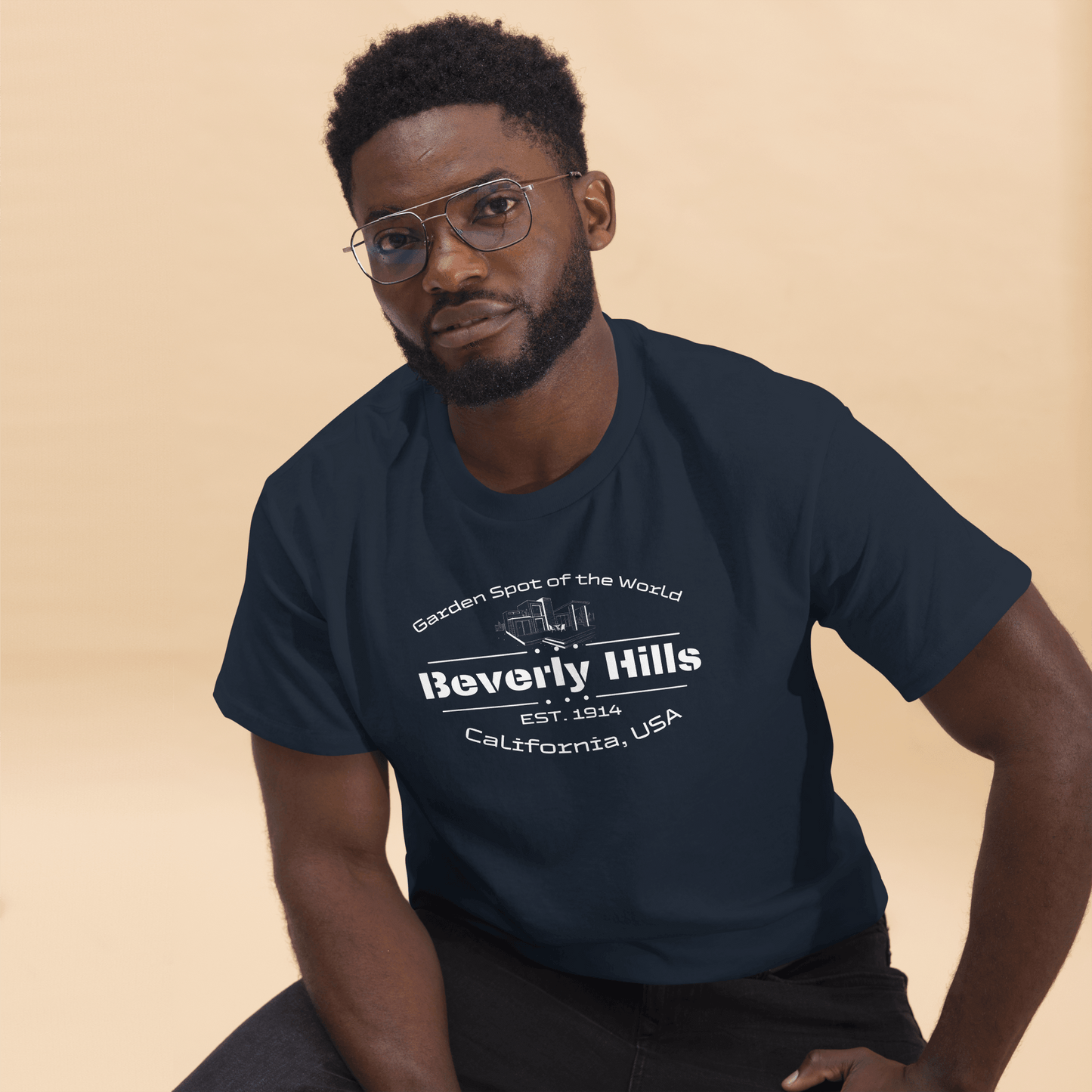 Klassisches Herren T-Shirt "Beverly Hills"