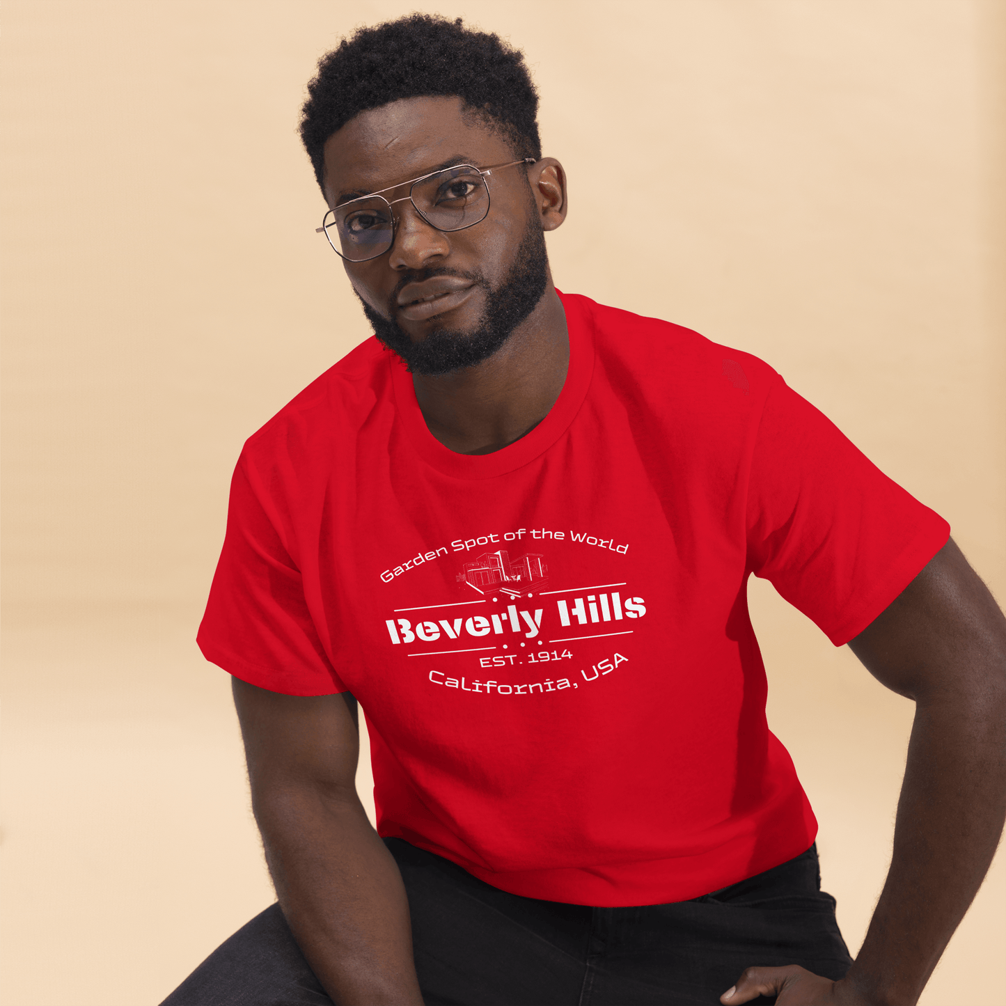 Klassisches Herren T-Shirt "Beverly Hills"