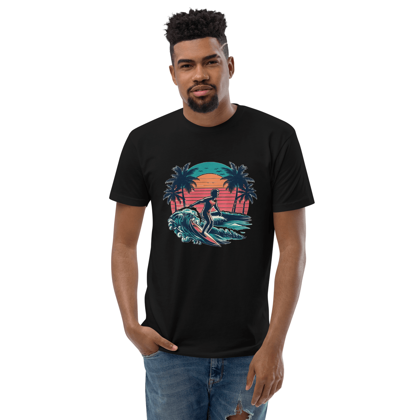 Kurzärmeliges T-Shirt "Surfing" - Artexio