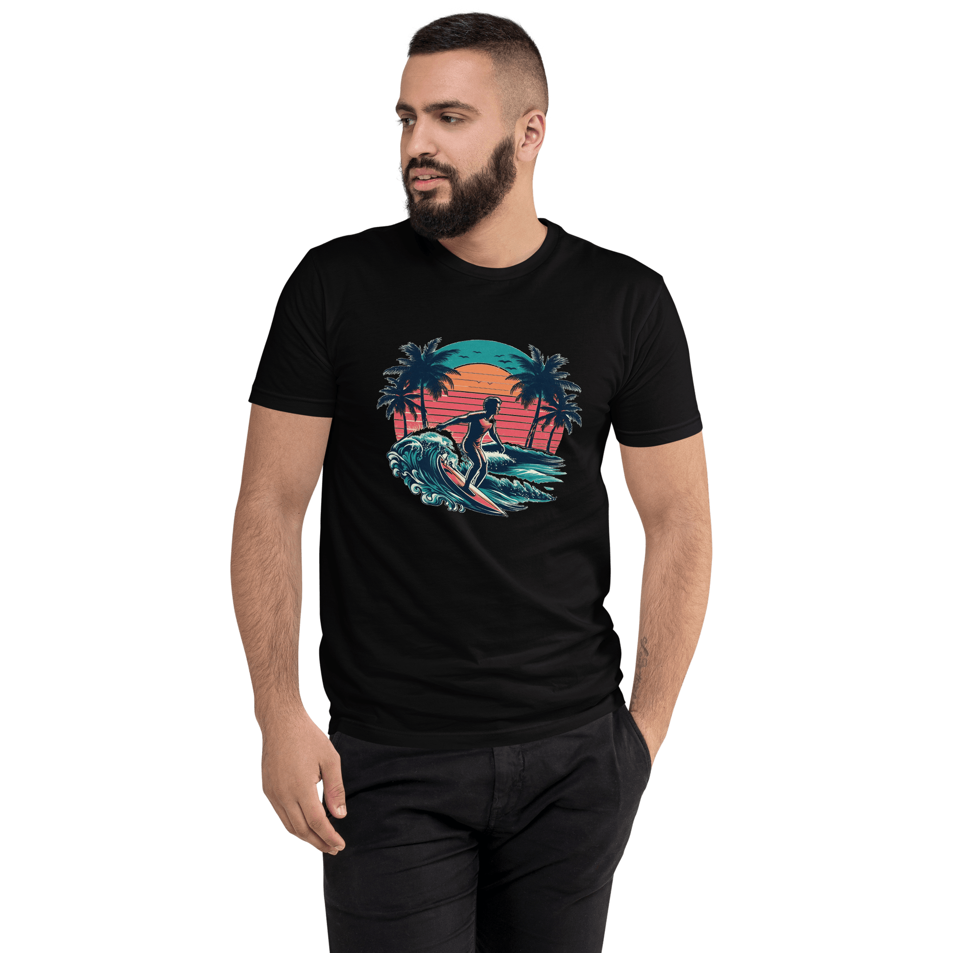 Kurzärmeliges T-Shirt "Surfing" - Artexio