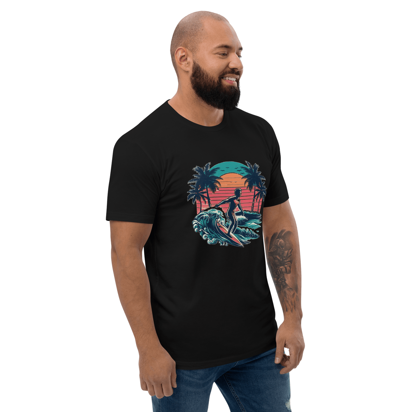 Kurzärmeliges T-Shirt "Surfing" - Artexio