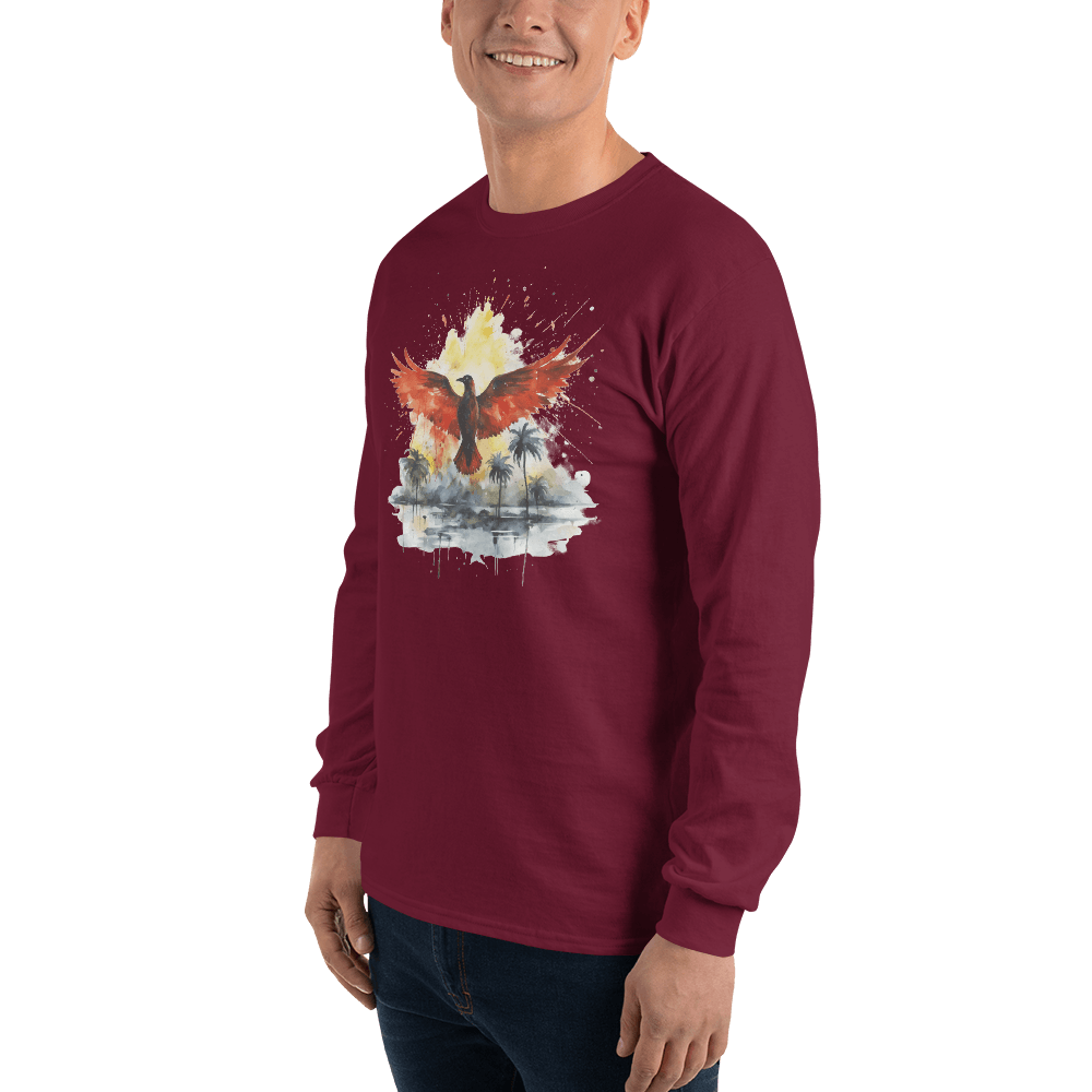 Herren Langarmshirt "Firebird" - Artexio