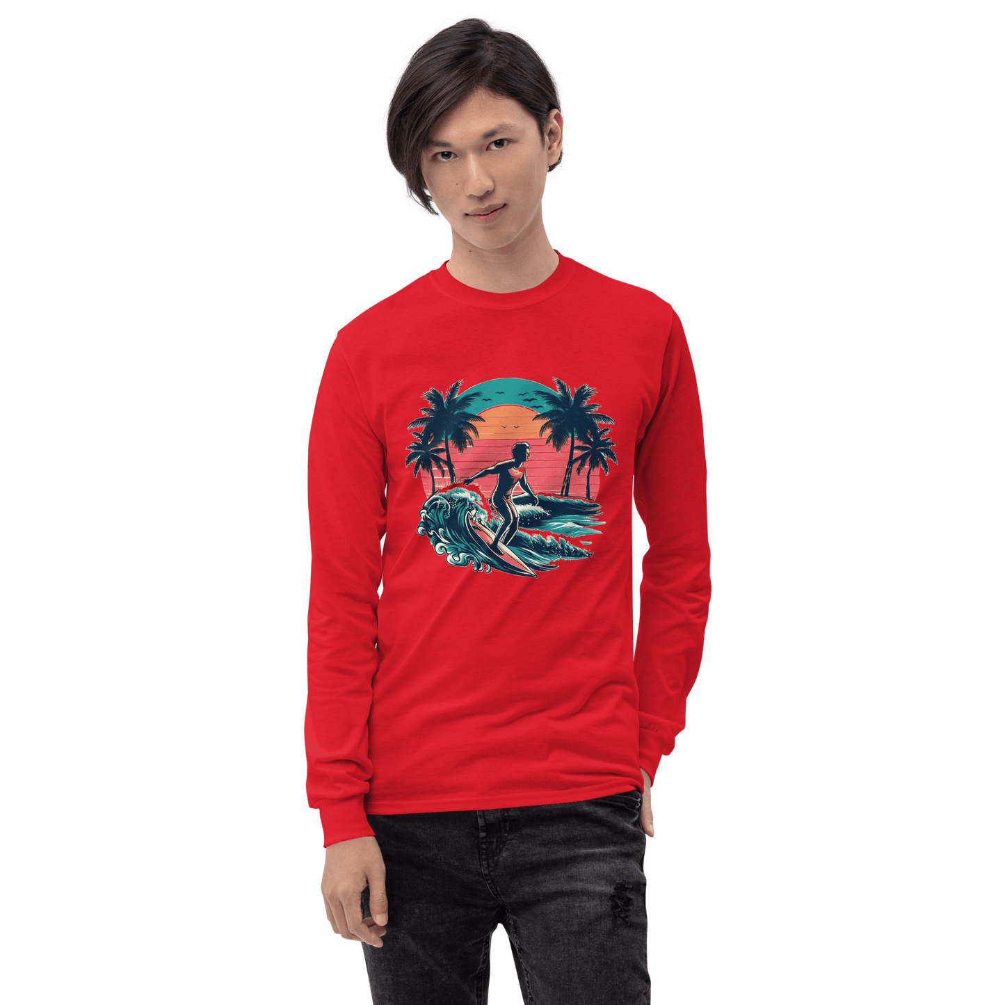 Herren Langarmshirt "Surfing" - Artexio