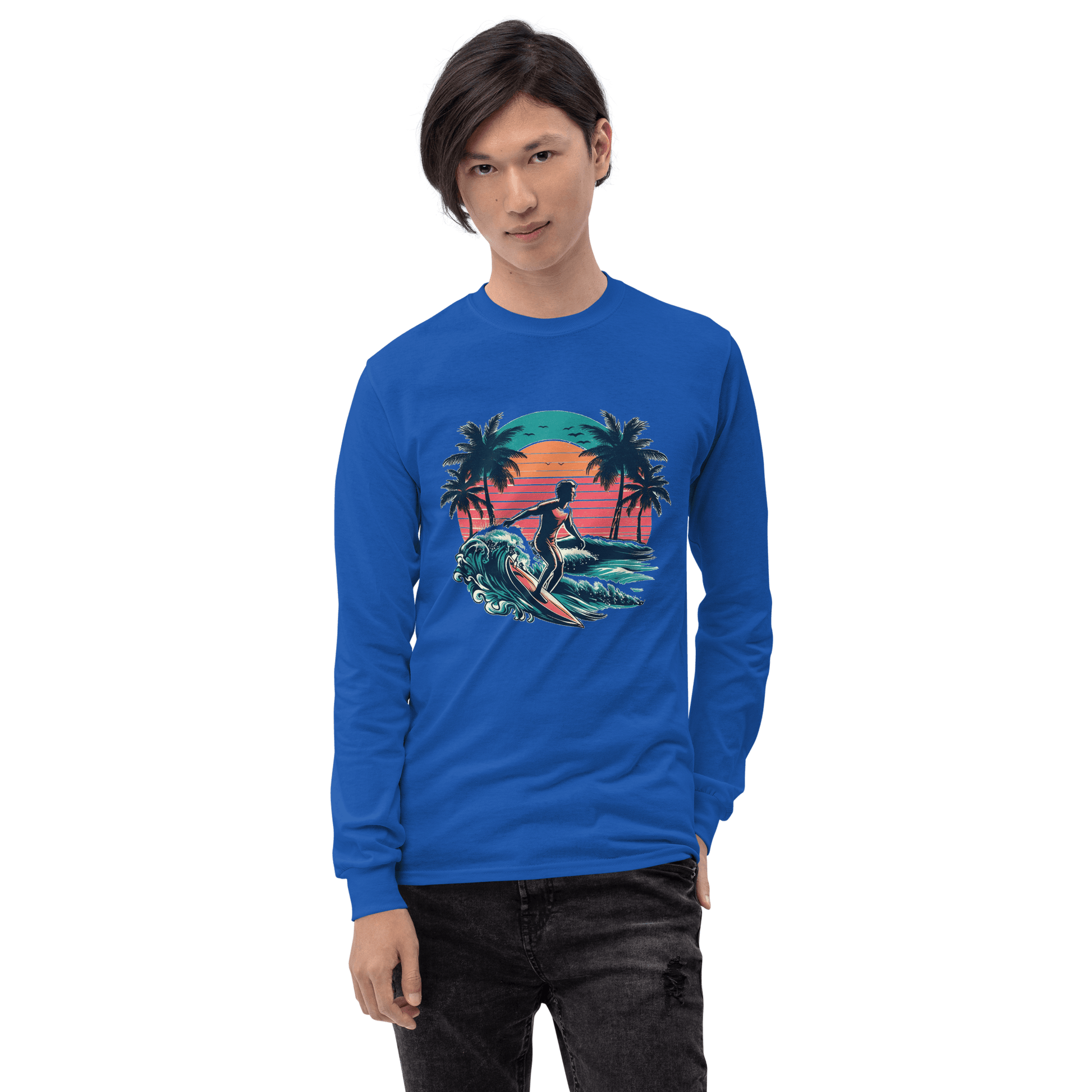 Herren Langarmshirt "Surfing" - Artexio