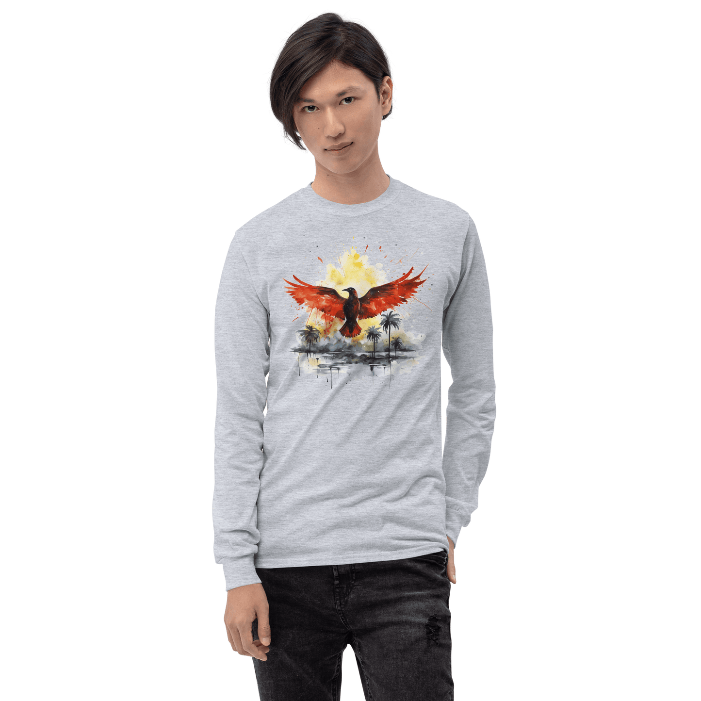 Herren Langarmshirt "Firebird" - Artexio