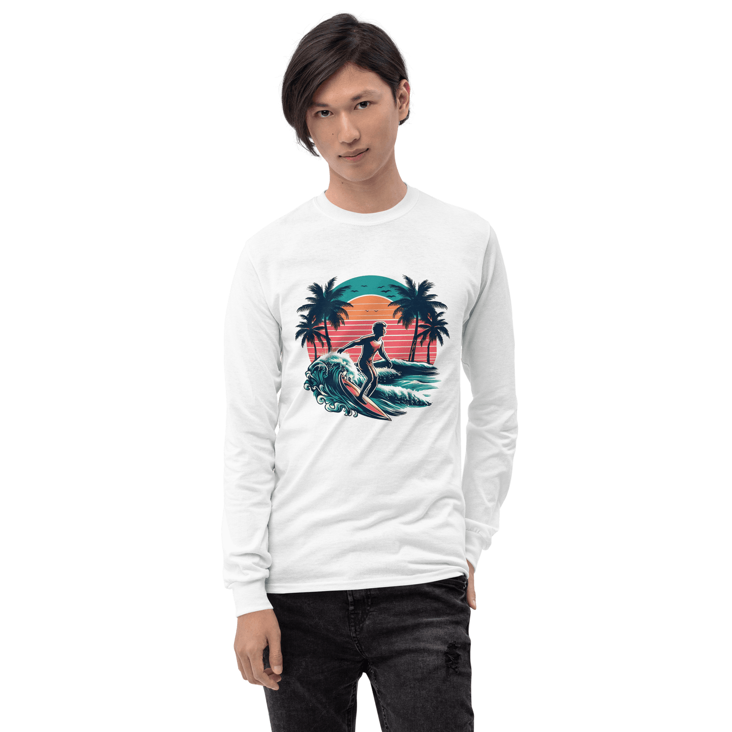 Herren Langarmshirt "Surfing" - Artexio