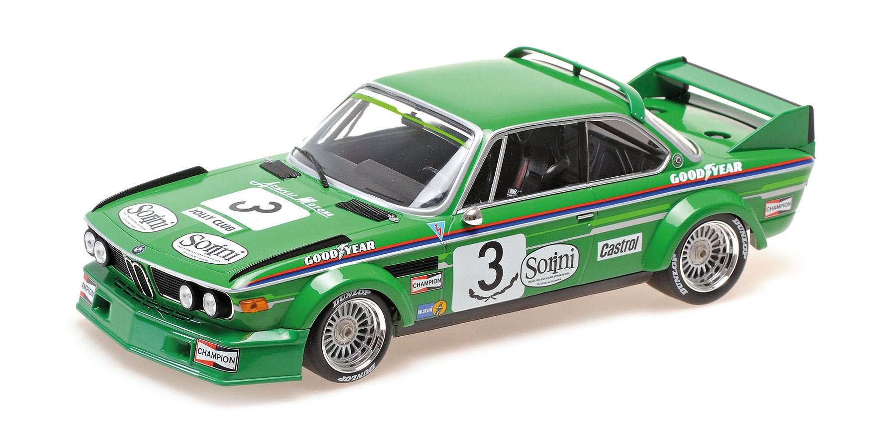 Minichamps BMW 3.0 CSL – SORINI – FACETTI/FINOTTO – WINNER BRNO 1978 1:18 Modell