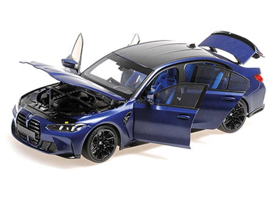 Minichamps BMW M3 2024 - Matt Blue Metallic 1:18 Modell
