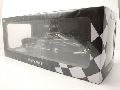 Minichamps Mercedes 300 SL W198 1955 – Dark Grey 1:18 Modell - Artexio