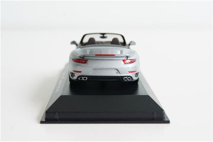 Minichamps Porsche 911 991 Turbo Cabriolet 2013 Silver 1:43 Modell