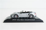 Minichamps Porsche 911 991 Turbo Cabriolet 2013 Silver 1:43 Modell