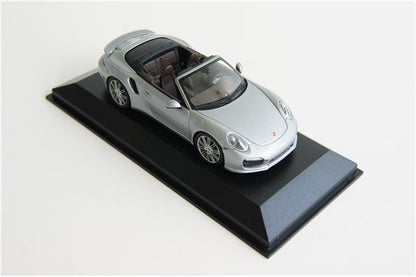 Minichamps Porsche 911 991 Turbo Cabriolet 2013 Silver 1:43 Modell