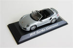 Minichamps Porsche 911 991 Turbo Cabriolet 2013 Silver 1:43 Modell
