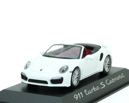 Minichamps Porsche 911 991 Turbo S Cabriolet 2014 White 1:43 Modell