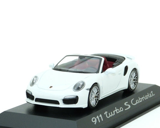 Minichamps Porsche 911 991 Turbo S Cabriolet 2014 White 1:43 Modell