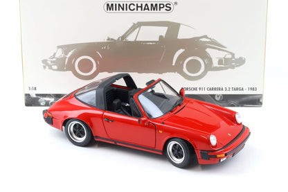 Minichamps Porsche 911 Carrera 3.2 Targa 1983 rot 1:18 Modell