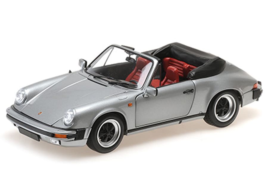 Minichamps Porsche 911 Carrera Cabriolet 3.2 1983 grau metallic 1:18 Modell
