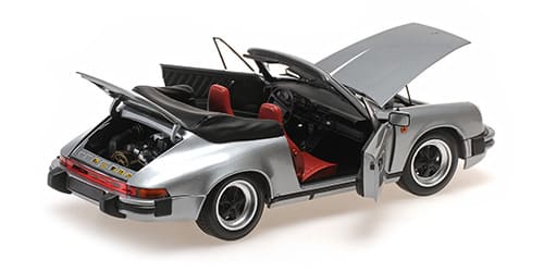 Minichamps Porsche 911 Carrera Cabriolet 3.2 1983 grau metallic 1:18 Modell