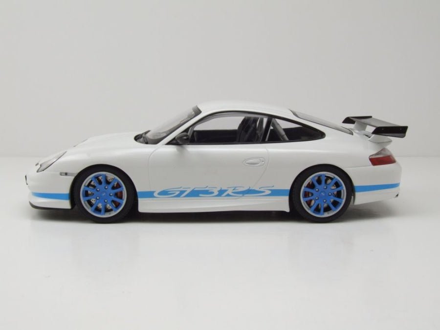 Minichamps Porsche 911 GT3 RS 2002 White w/Blue Stripes 1:18 Modell