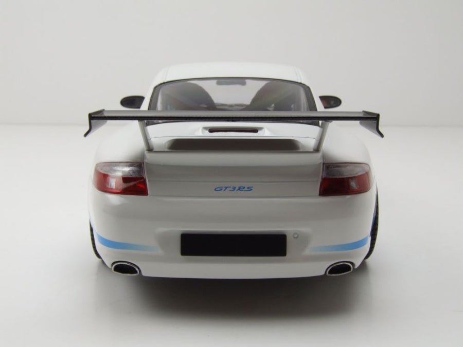 Minichamps Porsche 911 GT3 RS 2002 White w/Blue Stripes 1:18 Modell