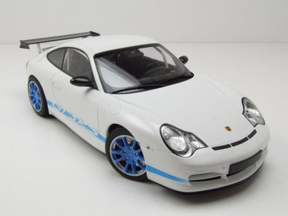 Minichamps Porsche 911 GT3 RS 2002 White w/Blue Stripes 1:18 Modell