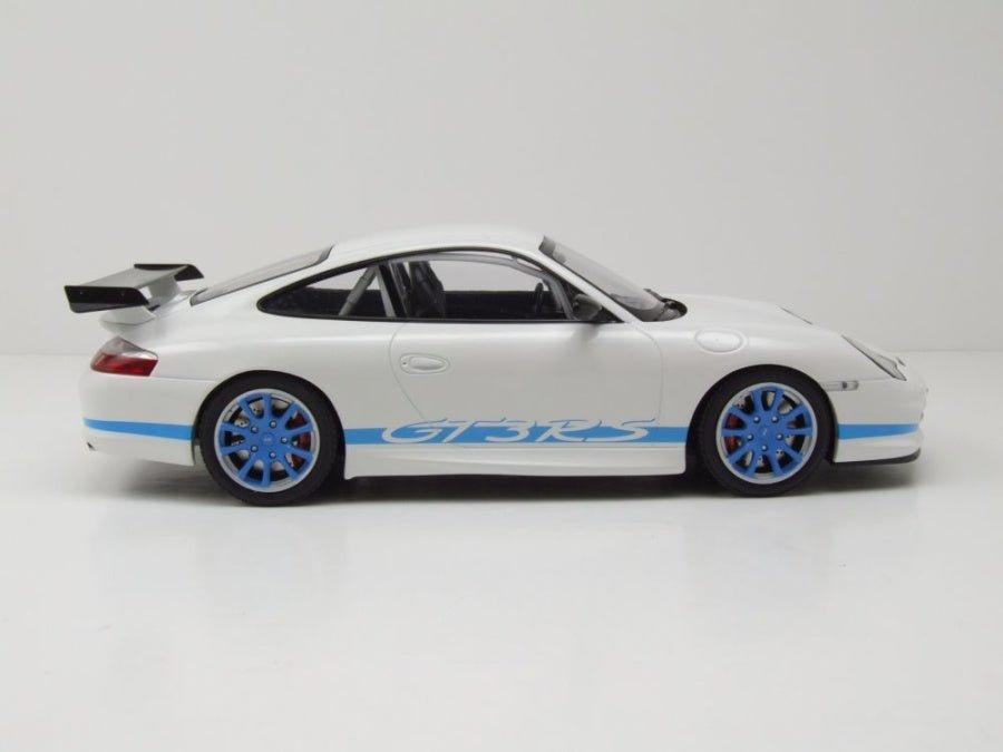 Minichamps Porsche 911 GT3 RS 2002 White w/Blue Stripes 1:18 Modell