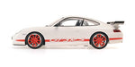 Minichamps PORSCHE 911 GT3 RS – 2002 – WHITE W/RED STRIPES 1:18 Modell