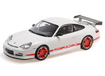 Minichamps PORSCHE 911 GT3 RS – 2002 – WHITE W/RED STRIPES 1:18 Modell