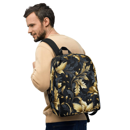 Minimalistischer Rucksack "Golden Flora" - Artexio