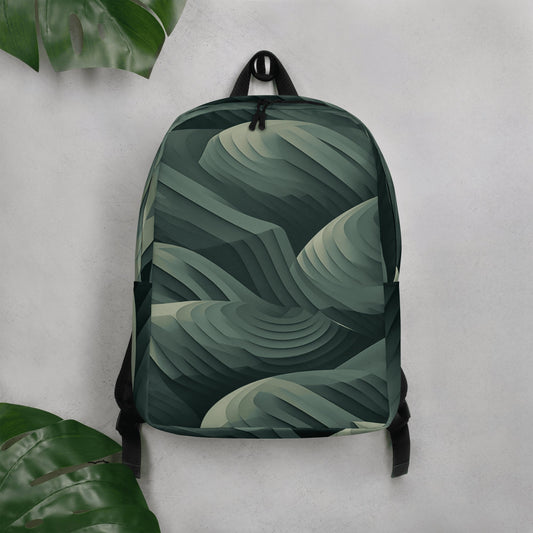 Minimalistischer Rucksack "Green Tide" - Artexio