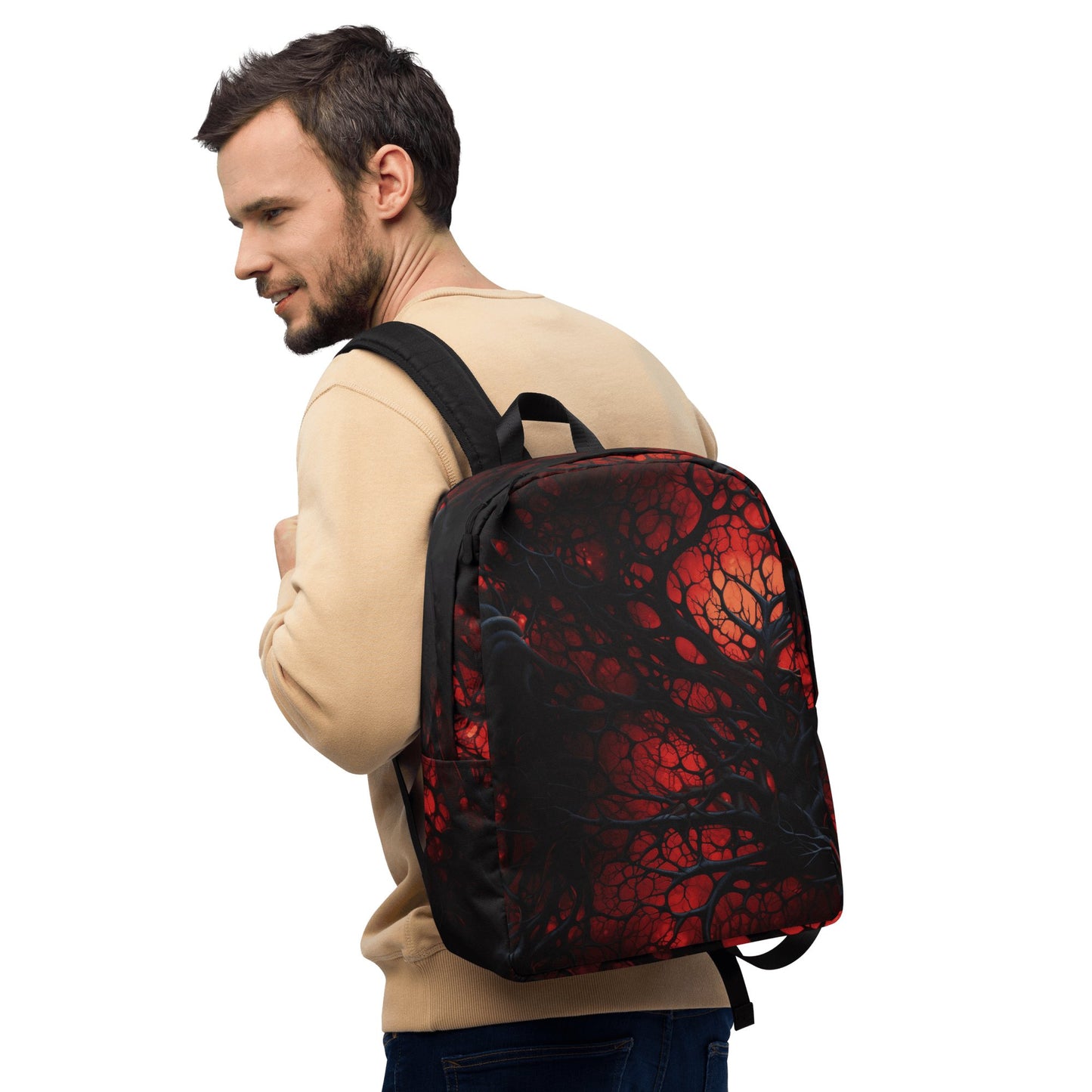 Minimalistischer Rucksack "Inferno of Shadows" - Artexio