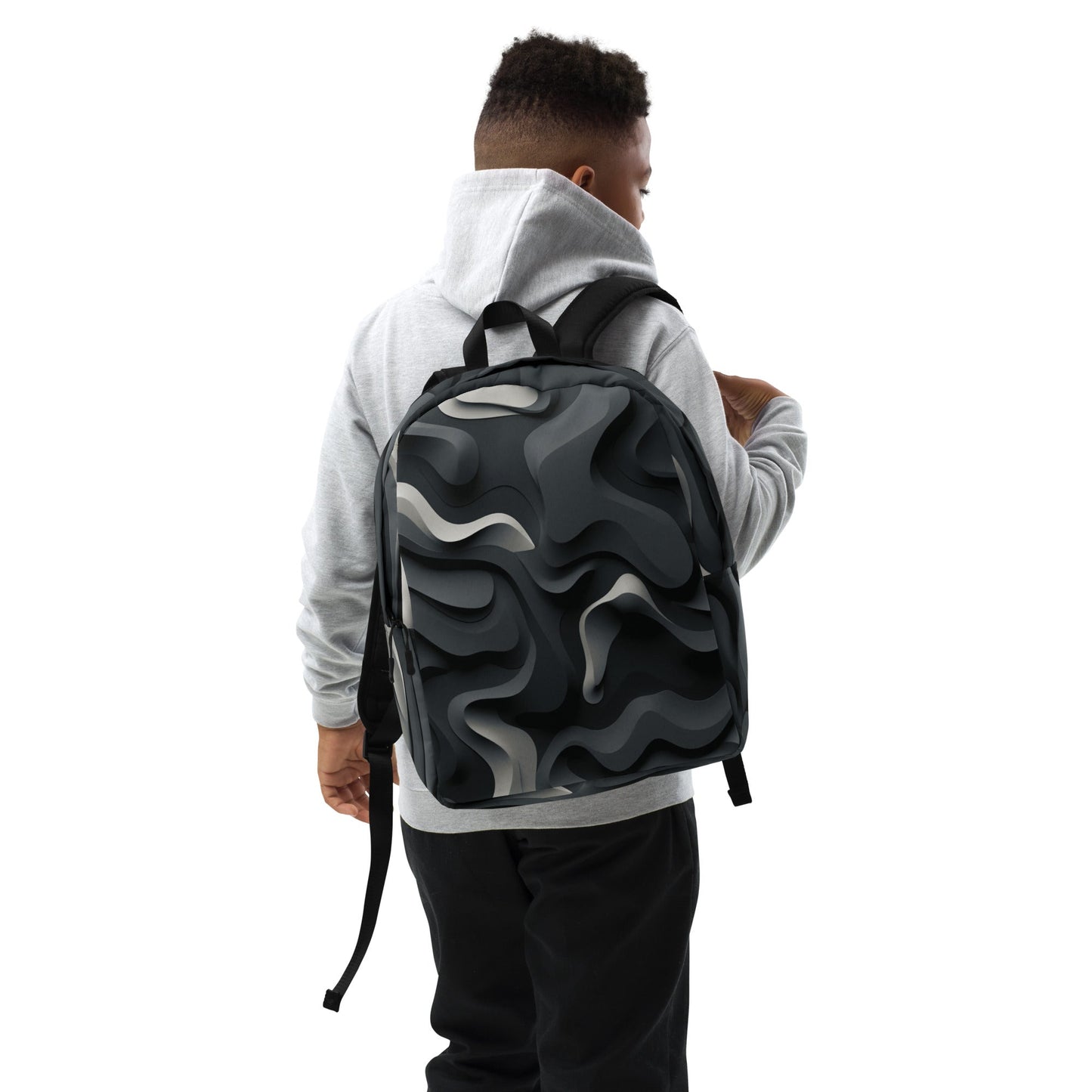 Minimalistischer Rucksack "Monochrome Flow" - Artexio