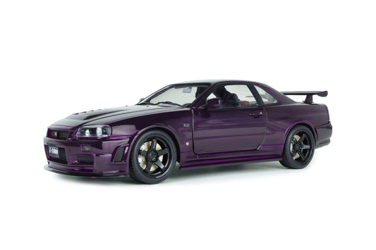 Solido Nissan Skyline R34 GT-R Z Tune 1999 Purple 1:18 Modell