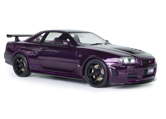 Solido Nissan Skyline R34 GT-R Z Tune 1999 Purple 1:18 Modell