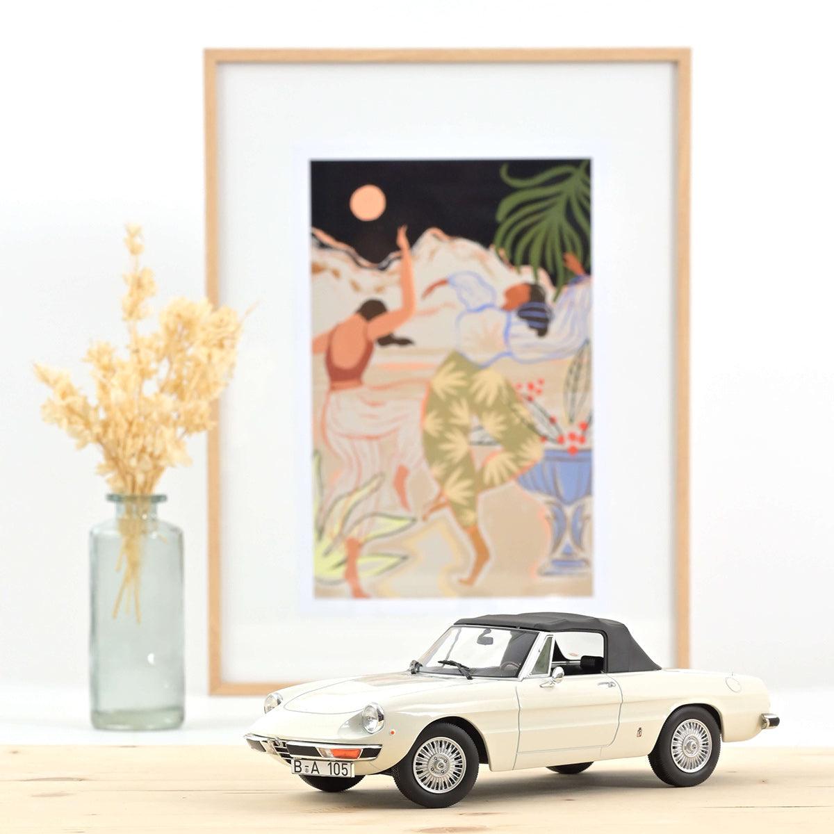 Norev Alfa Romeo 2000 Spider 1978 - White 1:18 Modell - Artexio