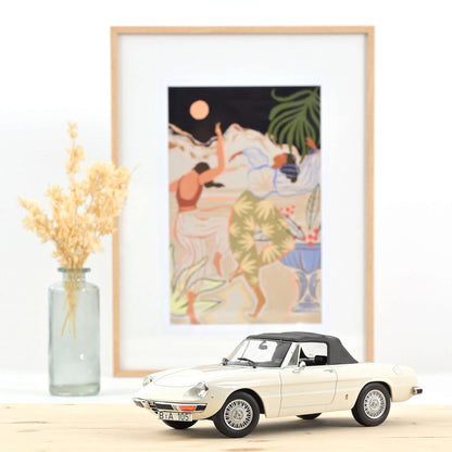 Norev Alfa Romeo 2000 Spider 1978 - White 1:18 Modell - Artexio