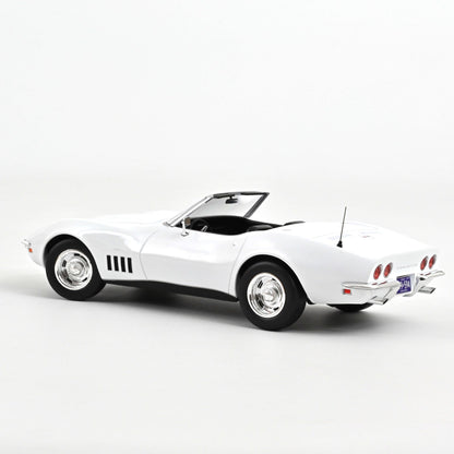 Norev Chevrolet Corvette Convertible 1969 Can Am - White 1:18 Modell - Artexio