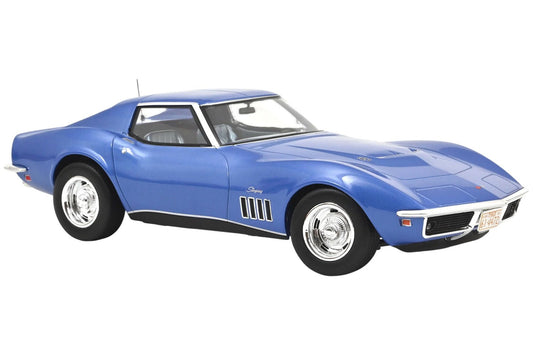 Norev Chevrolet Corvette Coupe 1969 Le Mans Blue 1:18 Modell