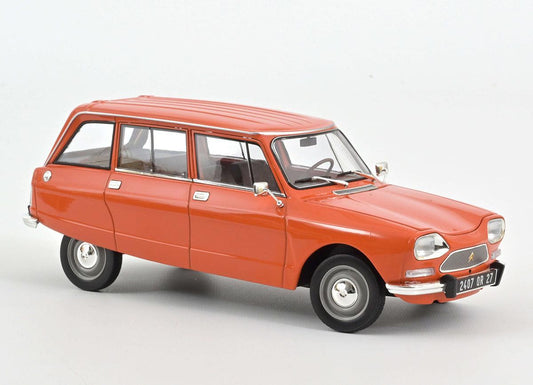 Norev Citroen Ami 8 Break 1975 Tenere Orange 1:18 Modell - Artexio