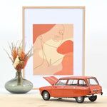 Norev Citroen Ami 8 Break 1975 Tenere Orange 1:18 model