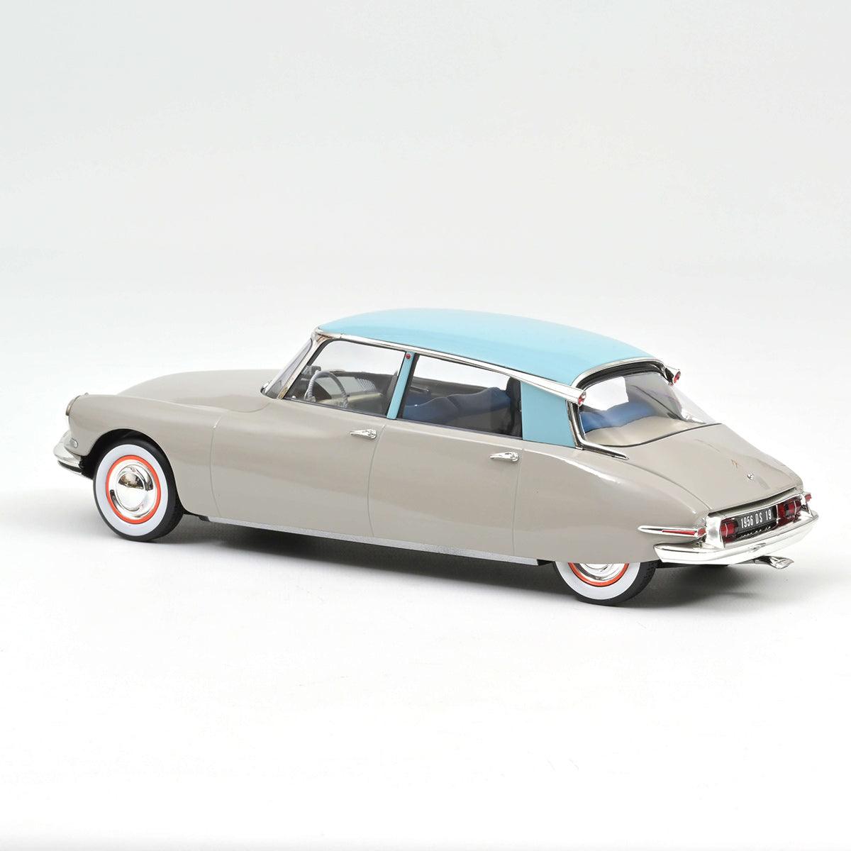 Norev Citroën DS 19 1956 Rosé Grey and Turquoise 1:18 Modell - Artexio