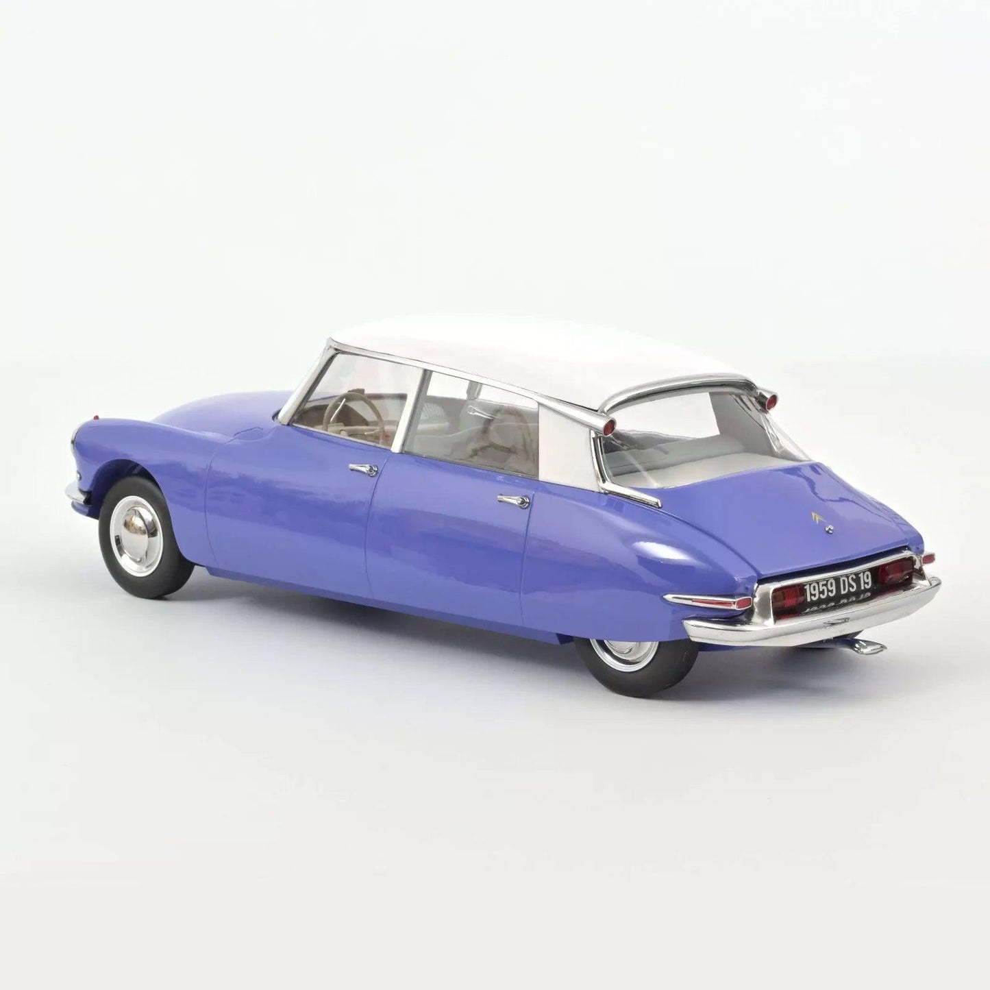 Norev Citroen DS 19 1959 Delphinium Blue & White 1:12 Modell - Artexio