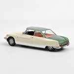 Norev Citroen DS 21 Le Leman 1968 Ivory and Green Metallic 1:18 model