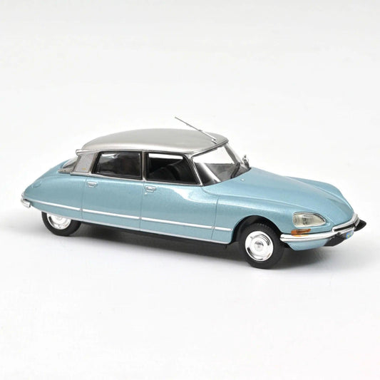 Norev Citroën DS 23 Pallas 1973 Blue Metallic and Silver 1:43 Modell - Artexio