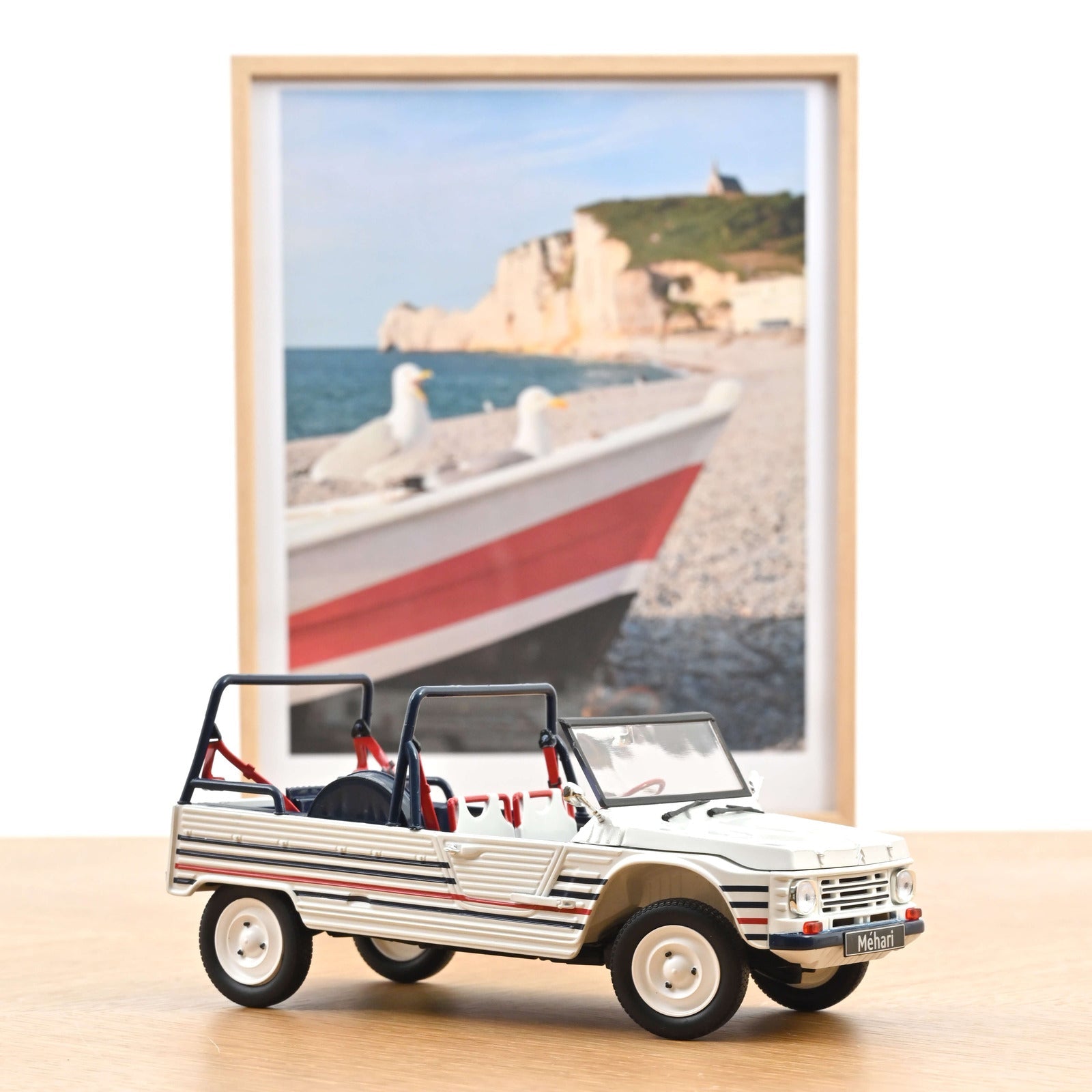 Norev Citroen Mehari 2016 Blue White Red 1:18 Modell