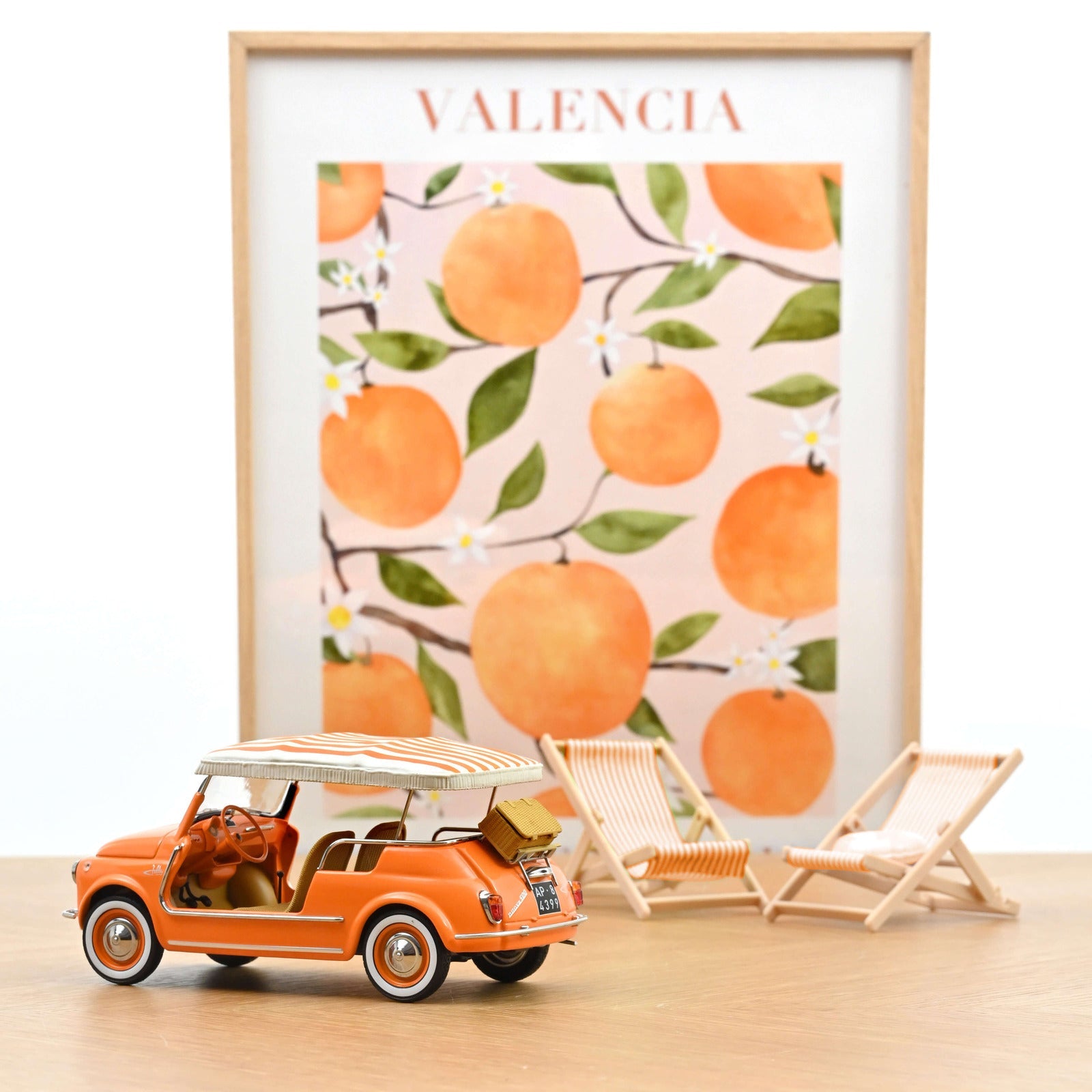Norev Fiat 500 Jolly 1965 Orange 1:18 Modell